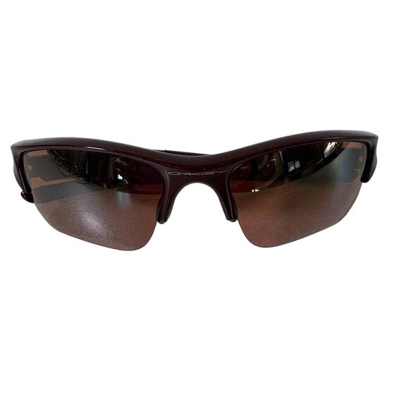 Oakley Half Jacket Sunglasses Brown Frame Bronze Lens Sports Wrap Men’s Polarize - Picture 3 of 10
